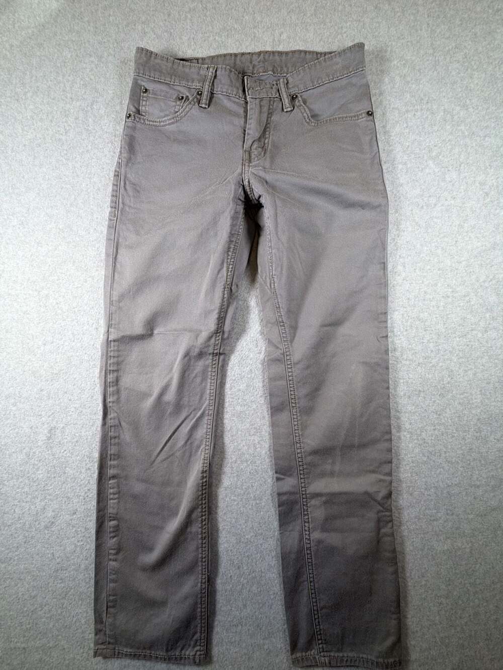 Levi's 511 Slim Fit Gray Stretch Chino Pants Boy's 29x30